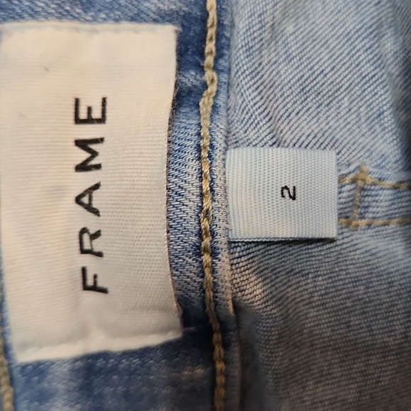 Frame Le One Crop Mini Boot Jeans in Caspio - Picture 6 of 9